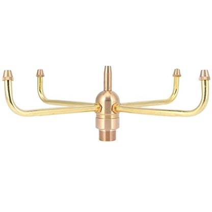 Rotating Fountain Nozzles Fountain Nozzle G1/2 Female Thread Fountain Nozzle Heads G3/4 Male Thread 4 Arm Rotate Brass Spray Head Sprinkler for Garden Pond