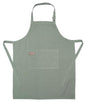 Washed Cotton Kitchen Apron | Adjustable 25x31, Light Green