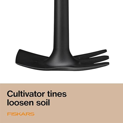 Fiskars Eco Dual-Function Hoe & Cultivator, Ergonomic Garden Hand Tool - style: Eco Cultivator Hoe