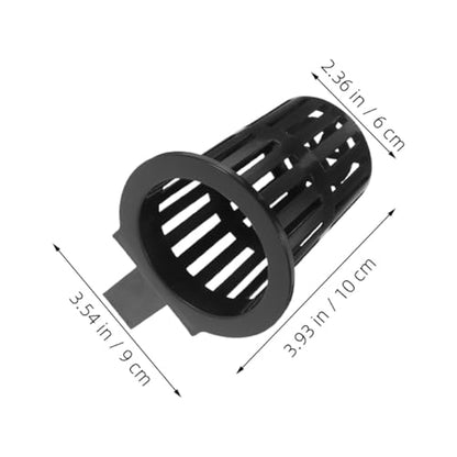 6 Pack Aquarium Plant Holder Wall Mounted Hydroponic Basket for Fish Tank Aquatic Plants Pond Plants Vertical Gardening Plastic Mesh Net Pot 3.93 X 3.54 X 2.36 in