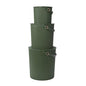 Hachiman Bucket Set of 3 Mini, Large, & Extra Large - color: Garden Green, size: Set of 3