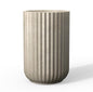 Kante Large Round Column Weathered Concrete Planter 21.7" Tall, Outdoor - color: Weathered Concrete, size: 14"w x 21.7" h