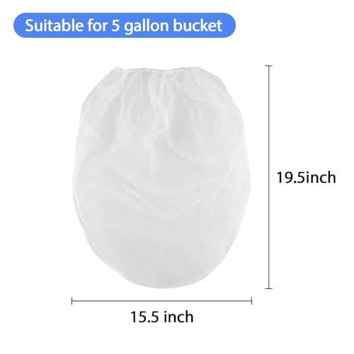 Sukh 15pcs Paint Strainer Bag - 5 Gallon Paint Filter Mesh Strainer Bucket