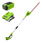 Greenworks 40V 20" Cordless Pole Hedge Trimmer, 2.0Ah Battery and Charger Included