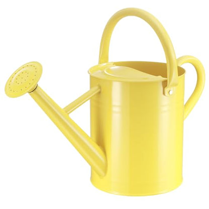 1 Gallon Watering Can for Outdoor&Indoor Plants，Yellow - color: Yellow