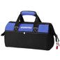 WORKPRO 13-inch Tool Bag, Wide Mouth Tool Tote with Inside Pockets - color: Blue