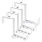 Adjustable Planter Box Bracket, Flower Box Holder Brackets for Deck Railing - size: 4 Pack White