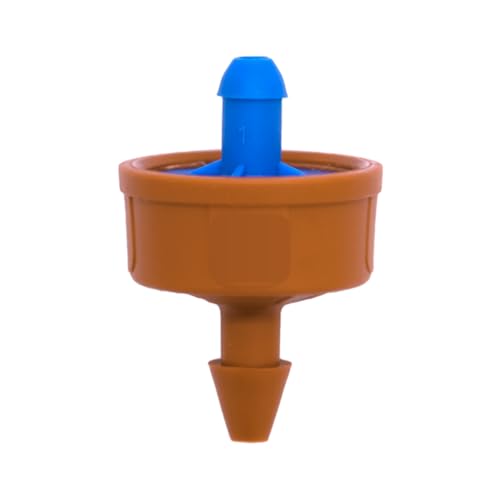 (50-Pack) - .5 Gallons Per Hour Pressure Compensating Drip Emitters on Barb - Premium Drippers for Drip Irrigation (Works with Netafim, Rainbird, Raindrip etc.) (Standard .5 GPH, 50) - style: Standard .5 GPH