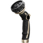 RESTMO Hose Nozzle Heavy Duty, Metal Water Hose Sprayer for Garden - color: Bronze, size: 9 Watering Patterns