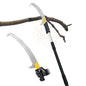 8.5FT Pole Saw with Adjustable Length for Tree Trimming, Lightweight Manual Pruning Saw with Mn Steel Blade, Long Extension Branch Cutter Pole Pruner for Yard, Garden, Patio and Forestry Use - size: 8.5FT