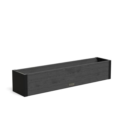 Mayne Horizon 48in Rectangular Window Box Planter, Charcoal - size: 48in
