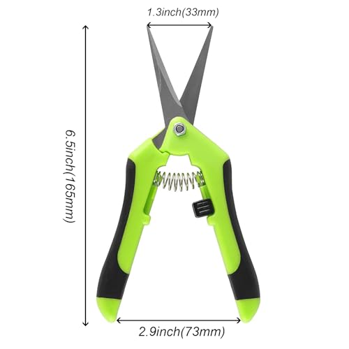 8 PCS 6.5 Inch Gardening Shears, Straight Pruning Trimming Scissors