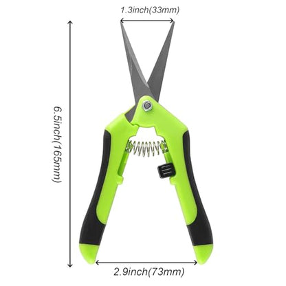 8 PCS 6.5 Inch Gardening Shears, Straight Pruning Trimming Scissors