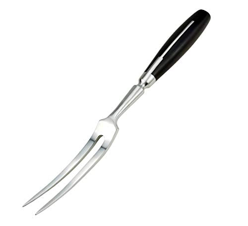 Carving Fork, Meat Fork, 12 Inch Cooking Fork, Stainless Steel BBQ Fork, Long Metal Chef Pro Kitchen Forks for Barbecue, Serving, Cooking, Grilling, Roasting - size: 12 inch