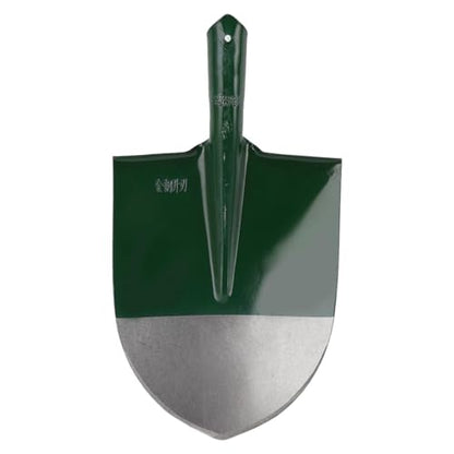 WALFRONT Garden Shovel Replacement Head Round Pointed Manganese Steel Digging and Transplant Tool