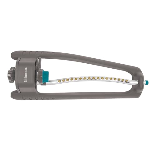Gilmour Adjustable Rectangular Lawn Sprinkler, Water Sprinkler for Large Area Coverage, Hose Sprinkler for Lawn and Garden, Gray - size: No Size
