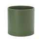 D'vine Dev Plastic Planter Pot with Saucer, 10 in, Olive, 74-X-I-2 - color: Olive, size: 10 Inch