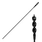 54 Inch Flexible Drill Bit Installer, 3/4" Auger Drill Bit with Screw Point & Fish Eye, 1/4" Anti-Slip Hex Shank Wire Pulling Drill Bit for Wall Ceiling Conduit Installation, Includes Storage Tube