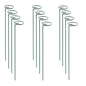 16 InchPlant Stakes for Flowers-12 Pack, Single Stem Plant Support Stakes - color: Green