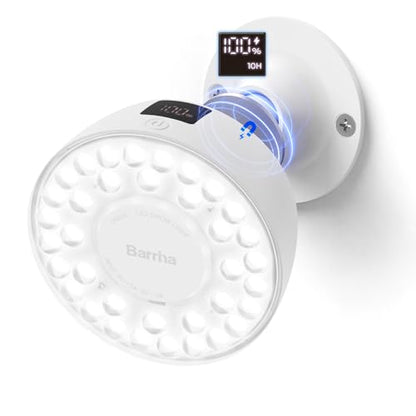 Barrina OG03C Rechargeable Puck Grow Light, 5200mAh, 5000K, 1 Pack, White - color: White, size: 1 Pack