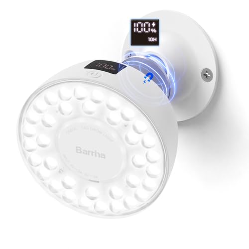 Barrina OG03C Rechargeable Puck Grow Light, 5200mAh, 5000K, 1 Pack, White - color: White, size: 1 Pack