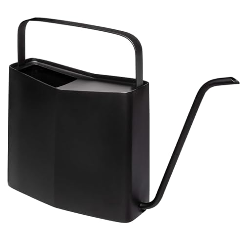 Modern Sprout Brass Watering Can - 3L Stainless Steel - Long Spout (Black)