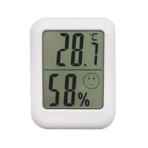Digital Indoor Thermometer Hygrometer with Comfort Indicator, Magnetic Back & Stand – Room Thermometer for Baby Nursery, Home, Greenhouse, Humidity Meter (-10°C~50°C / 14°F~122°F)