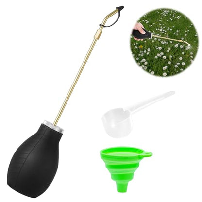 Diatomaceous Earth Duster, Long Metal Tube Handheld Home Garden Spreader - color: black1