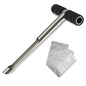 Soil Probe with Small Soil Sampler Bags. 12" Soil Sample Probe Rod. Patent Pending Ground Probe Design for Tidy Strata in Soil Test Sampling. - size: 12 Inch
