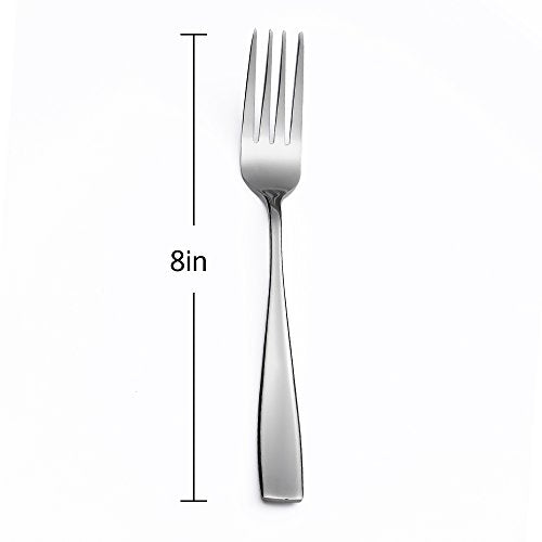 Eslite Stainless Steel Dinner/Salad Forks Set,12-Piece,8 Inches - size: 8 inches