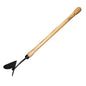 DeWit Drop Grip Hand Plow – Dutch Garden Tool, Ash Wood Handle, Dual Bulb Grip, 22.4" Length, Mini Furrow Opener for Raised Beds & Soil Cultivation