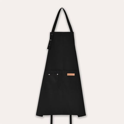 Tosewever Art Aprons for Women Painting Pottery Baking, Mens Buckle Straps Kitchen Apron with Pockets for Chef Cooking - color: Black