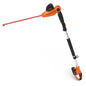 GARCARE 20V Cordless Pole Hedge Trimmer with 18" Dual Action Blades