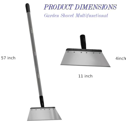Garden Flat Shovel - Floor Scraper，Multifunctional Heavy Duty Weed Scraper