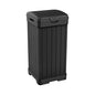 Keter Baltimore Resin 38 Gallon Outdoor Kitchen Trash Can with Lid and Drip Tray for Easy Cleaning-Perfect for Patio Dining, Black - style: Baltimore