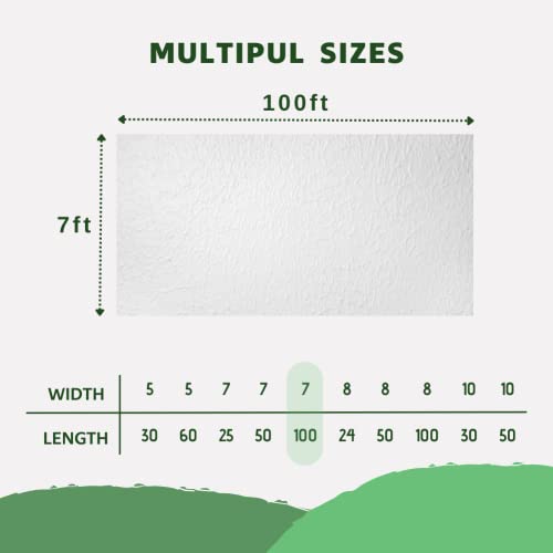 Plant Freeze Protection Cover, 7x100 FT Floating Row Cover - size: 7x100ft