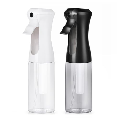 VIGOR PATH 200ml Continuous Mist Spray Bottle for Hair Plants and Skin Care - color: Variety Pack of 2