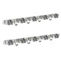 2 Pack Mop and Broom Holder Wall Mount for Kitchen Garage Laundry Room - color: Silver, size: 2 Pack 5 Racks with 4 Hooks