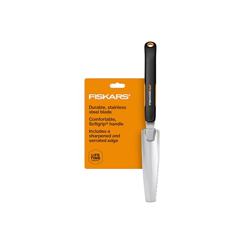 Fiskars Xact Hand Weeder, Stainless Steel Blade Garden Tool