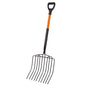 VNIMTI Pitch Fork for Gardening, 10 Tines Wide Pitch Fork with Fiberglass Handle, Heavy Duty Pitch Fork for Bedding, 45 Inches