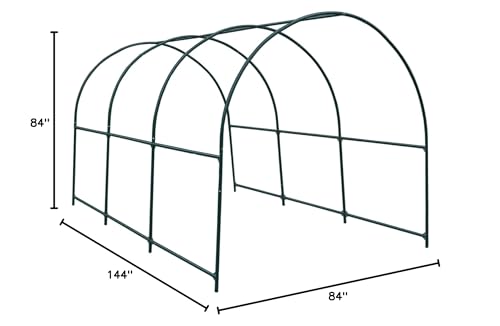 Greenhouse Replacement Frame for 12'X7'X7' Larger Hot Garden House , Support Arch Frame Climbing Plants/Flowers/Vegetables (12'X7'X7') - size: 12'X7'X7'
