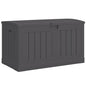 Suncast 50 Gallon Medium Capacity All Weather Construction Resin Outdoor Storage Deck Box with Arched Lid for Patio, Garden, or Pool, Peppercorn