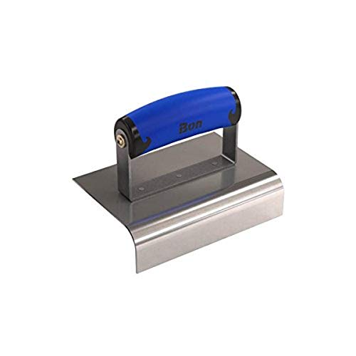 Bon 62-447 6-Inch by 4-Inch Stainless Steel Concrete Sidewalk Edger with 3/4-Inch Radius and 1-1/2-Inch Deep Comfort Grip Handle - size: 3/4" x 1 1/2" Depth, style: Comfort Wave Handle