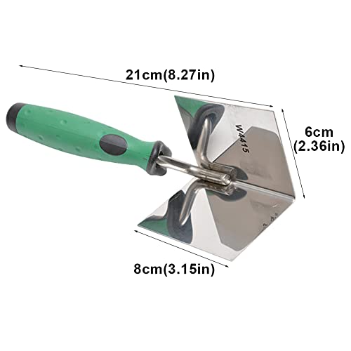 Drywall Corner Tool - Inside Corner Trowel Stainless Steel - size: internal