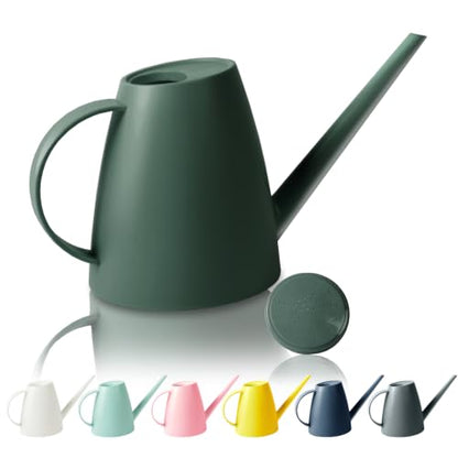 60 oz Watering Can, Small Watering Can for Indoor Plants with Long Spout - color: Dark Green