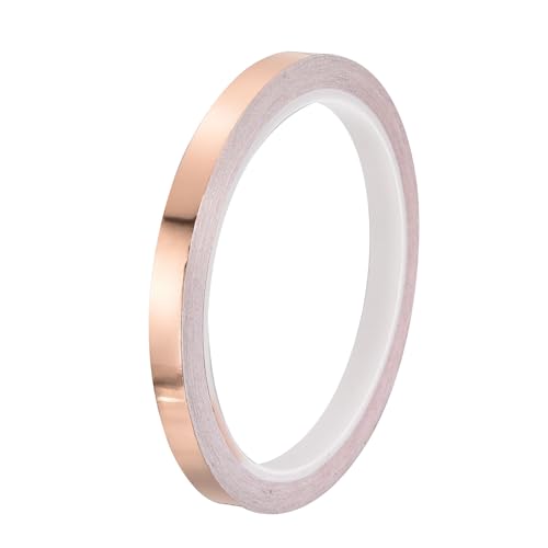 PATIKIL Copper Tape 0.31 Inch x 11 Yards 0.05 Thick Copper Foil Tape Single Sided Conductive Adhesive EMI Shielding for Electronics, Circuits, Grounding - size: 0.31 Inch x 11 Yards x 0.05mm