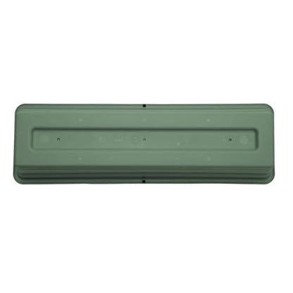 Bloem Dura Cotta 18" Plastic Window Box Planter with Saucer, Basil, 3-Pack - color: Basil, size: 18" (Pack of 3)