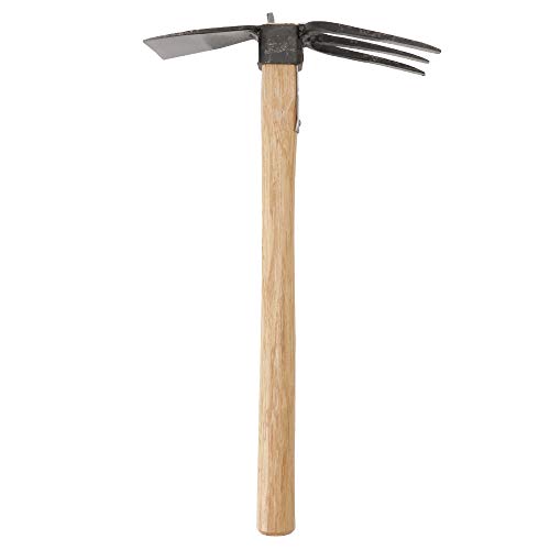 Japanese Forged Garden Hoe & Cultivator - Wooden Handle
