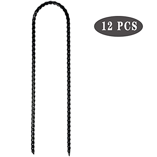10 Inch Coated Rebar Trampoline Wind Stake Set of 12 Metal Anchors