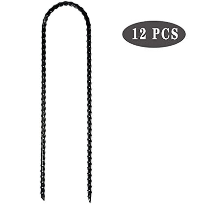 10 Inch Coated Rebar Trampoline Wind Stake Set of 12 Metal Anchors